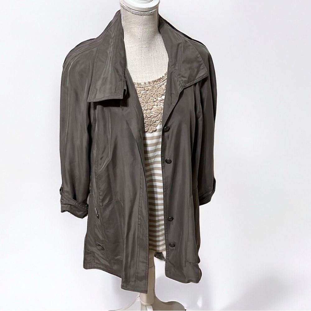 Chicos jacket, dark olive, sz 3